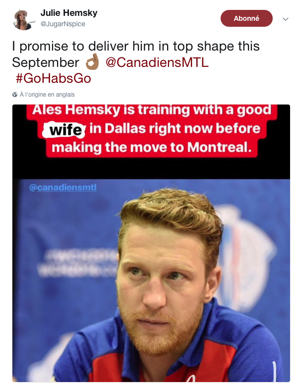 On ADORE la FEMME..d'Ales Hemsky...