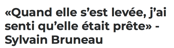 On aimerait avoir le même FEELING quand Jonathan Drouin se lève...