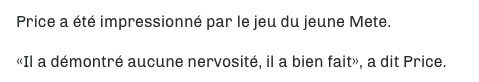 On comprend Claude Julien de rester positif..Mais on ne comprend pas Carey Price...de s'en CAL...autant...