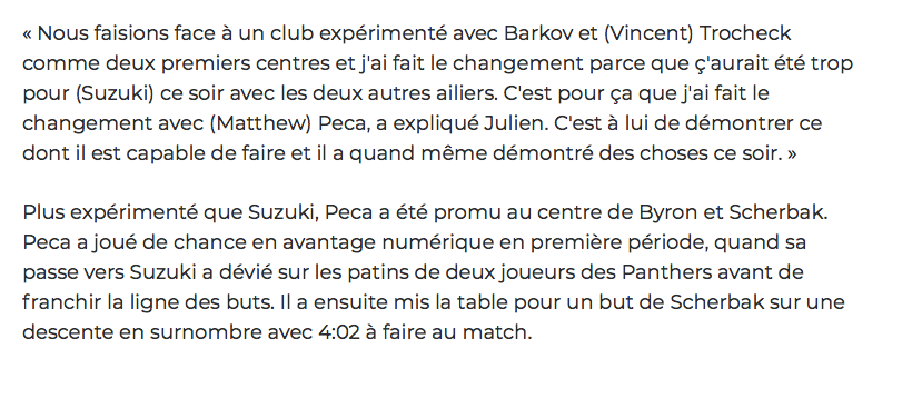 On comprend maintenant pourquoi Claude Julien a CRISSÉ DEWORS Tyler Seguin de Boston...