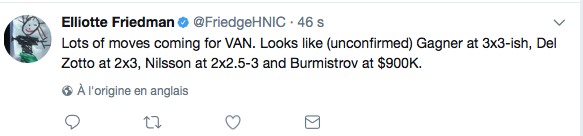 On connaît les salaires de Gagner, Del Zotto et compagnie à Vancouver..