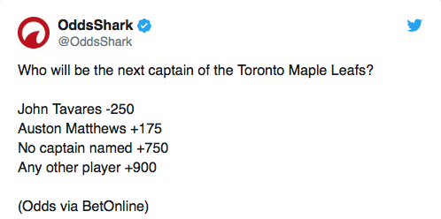 On dirait que c'est dans la poche, pour John Tavares...