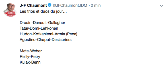 On dirait que Charles Hudon va profiter de la suspension de ti Paul...