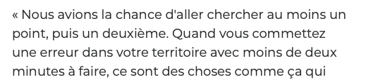 On dirait quel le Claude Julien veut du RENFORT FINALEMENT..