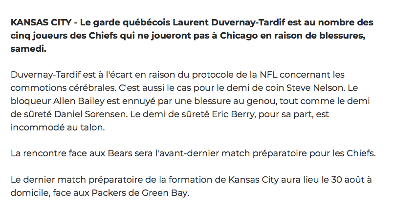 On espère que Laurent ne restera pas COMMOTIONNÉ trop longtemps...
