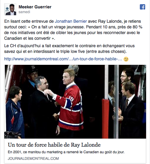 On n'a pas besoin de Ray Lalonde..On a besoin d'un nouveau DG CAL..