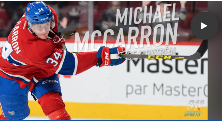On nous traitait de tous les noms quans on vous disait que Mike McCarron était un FLOP..