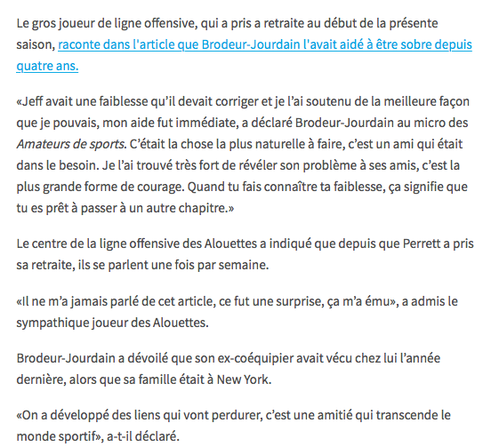 On se demande où était Max Pacioretty quand Chucky avait des problèmes de consommation d'alcool et autres substances..