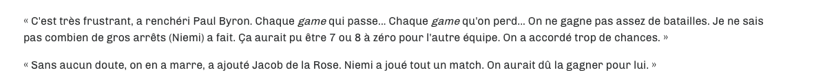 On se rapproche de Rasmus..Et on FRAGILISE de plus en plus le poste de Marc Bergevin..