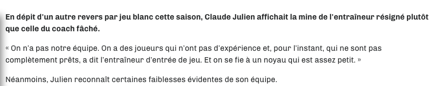 On se rapproche de Rasmus..Et on FRAGILISE de plus en plus le poste de Marc Bergevin..