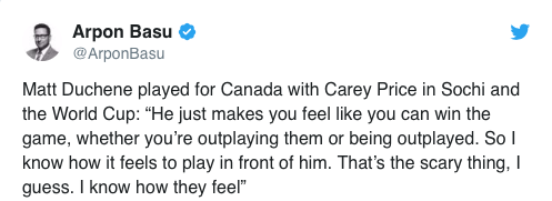 On sent que ça pourrait le convaincre de choisir Montréal...