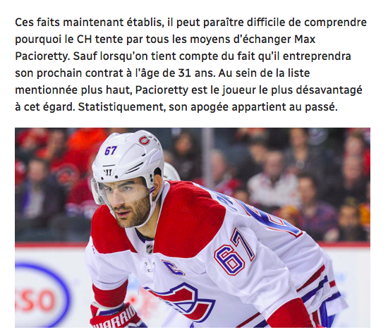 On sent que Pat Brisson..Ne va pas aimer l'article de Martin Leclerc...