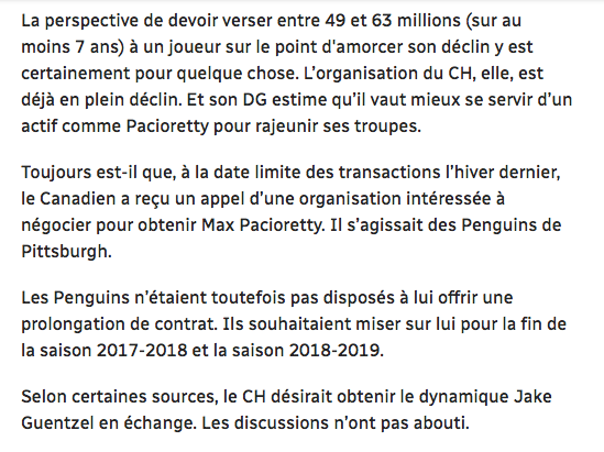 On sent que Pat Brisson..Ne va pas aimer l'article de Martin Leclerc...