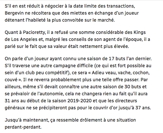 On sent que Pat Brisson..Ne va pas aimer l'article de Martin Leclerc...