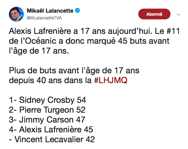 On veut Alexis Lafrenière avant Jack Hughes....