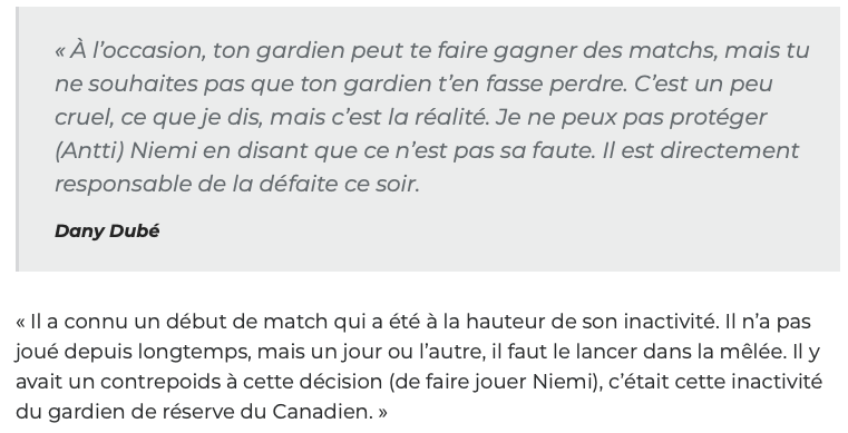 On veut Dany Dubé comme COACH!!!!!!