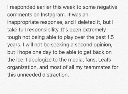 On voudrait remercier le joueur québécois présent au camp des Leafs qui nous a confirmé en PRIMEUR que Joffrey Lupul était un MENTEUR...
