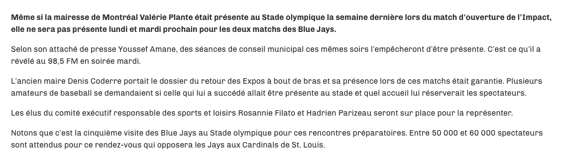 On vous le dit..La GRANO va tout gâcher...