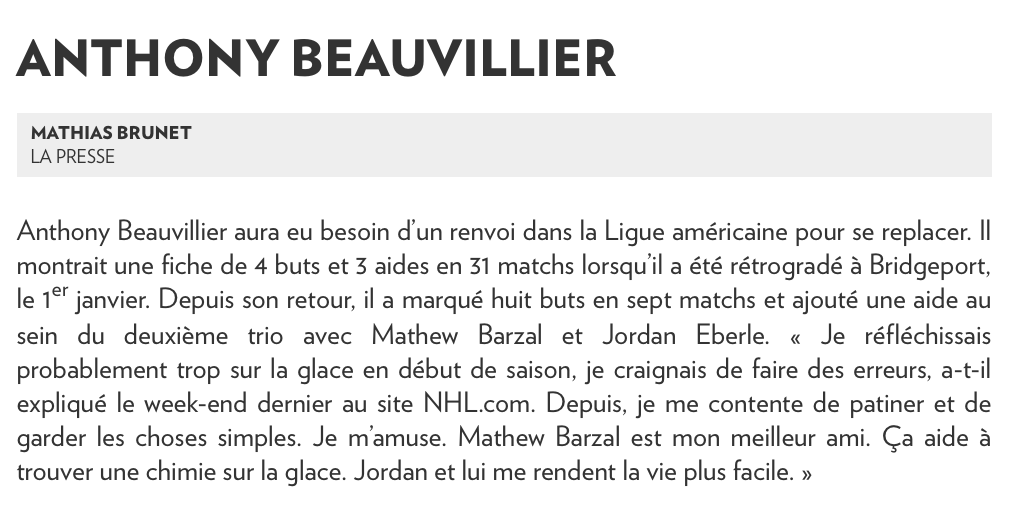 Oubliez la RUMEUR BEAUVILLIER à Montréal...