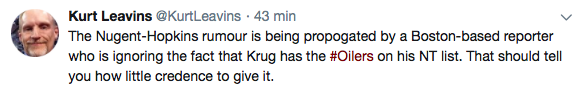 OUBLIEZ Torey Krug à Edmonton...