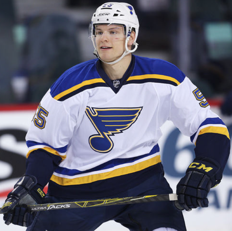 OUCH...Ça va pas ben entre les Blues et Colton Parayko...