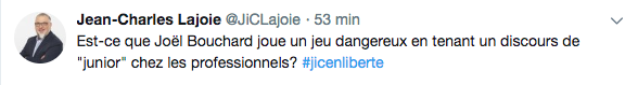 OUCH...Jean-Charles qui traite JOJO de JUNIOR...