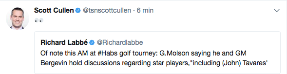 OUCH...La déclaration sur John Tavares fait son chemin en TA...
