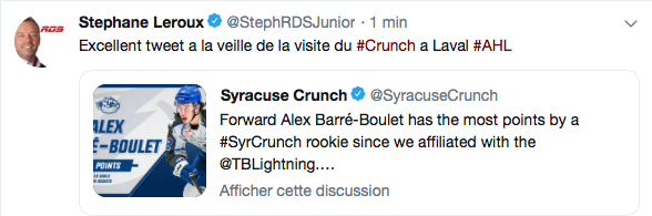 OUCH...Le Crunch qui NARGUE le Rocket...