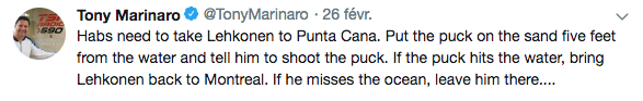 OUCH...Le gros TONY qui DÉTRUIT Lehkonen...