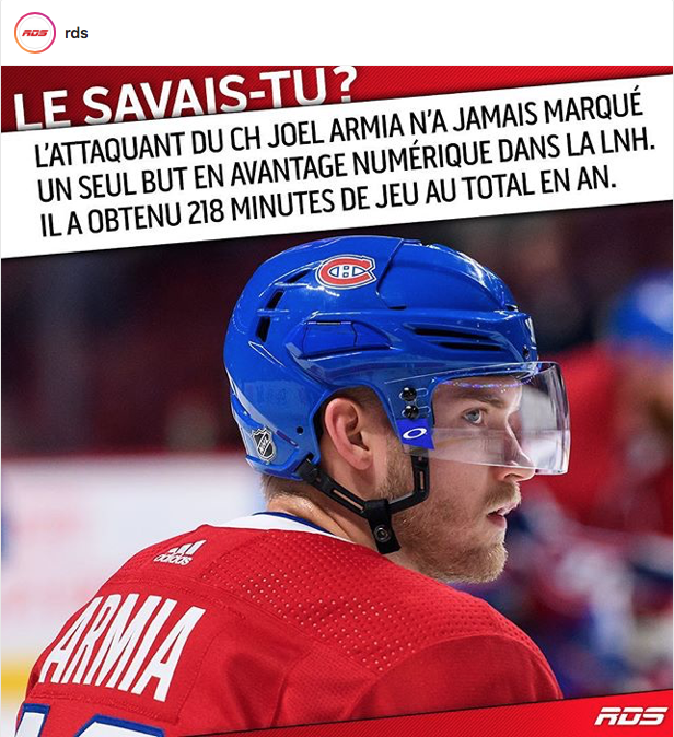 OUCH...Quand c'est rendu, que même RDS humilie Joel Armia...