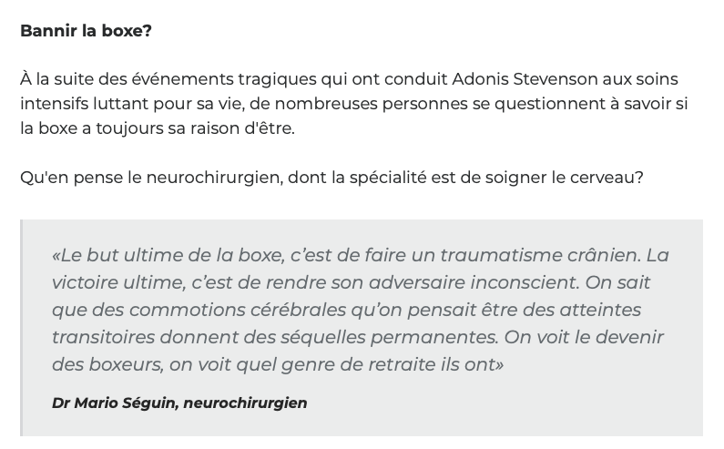 Pas des bonnes nouvelles pour Adonis Stevenson...