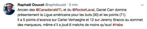 Pendant que le Rocket signe ses plombiers de la EAST COAST...