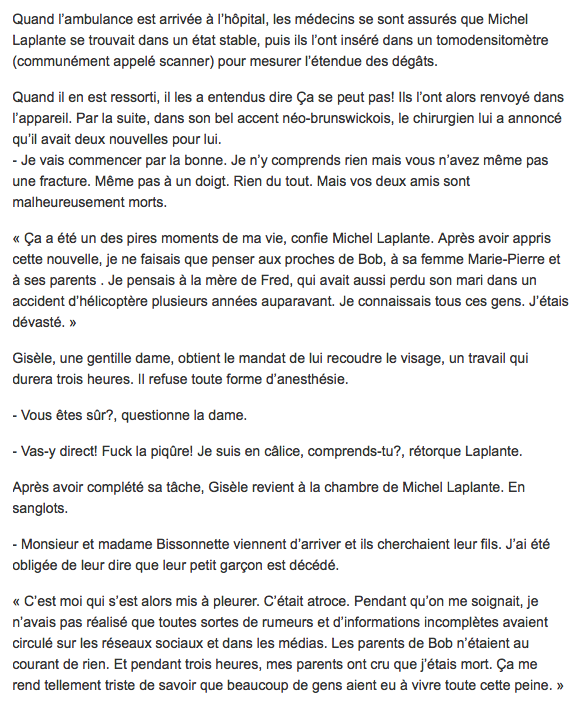 Perdre son MEILLEUR AMI dans un accident d'hélicoptère...Passer à deux doigts de la mort...