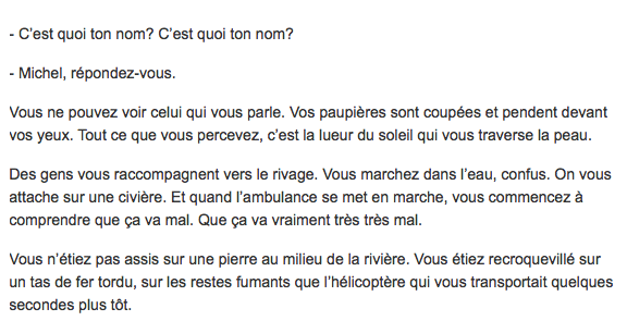 Perdre son MEILLEUR AMI dans un accident d'hélicoptère...Passer à deux doigts de la mort...