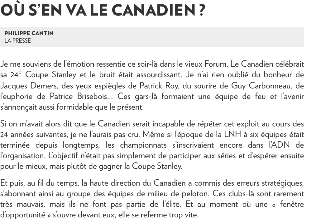 Phil Cantin attendait ce moment depuis BELLE LURETTE..