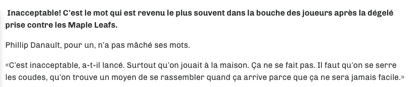 Phil Danault..Arrête de te prendre pour Sidney Crosby et CALLER tes coéquipiers..