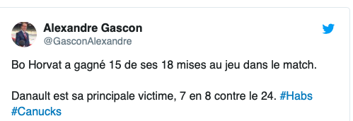 Phil Danault...EST NUISIBLE...