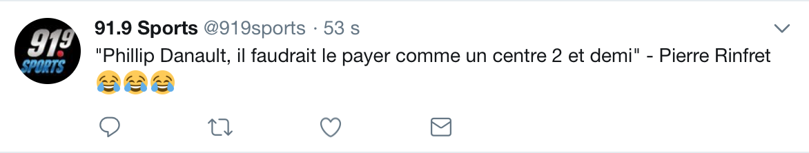 Phillip Danault et 2e centre, ça ne marche pas dans la même phrase...