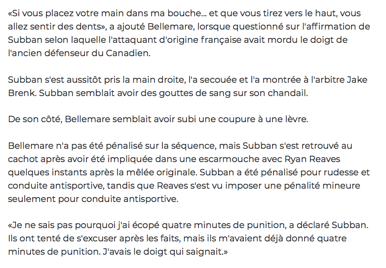 Pierre-Édouard Bellemare traite PK Subban de FAKEUX!!!!!!