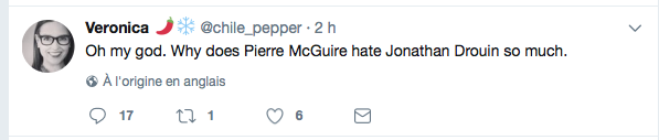 Pierre McGuire continue de CRACHER sur Jonathan Drouin...