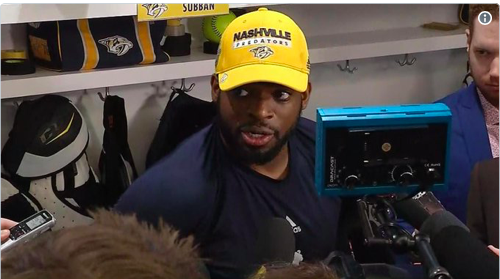 PK Subban a vraiment eu l'air d'un CAVE..