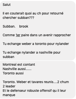 PK Subban de retour à Montréal?