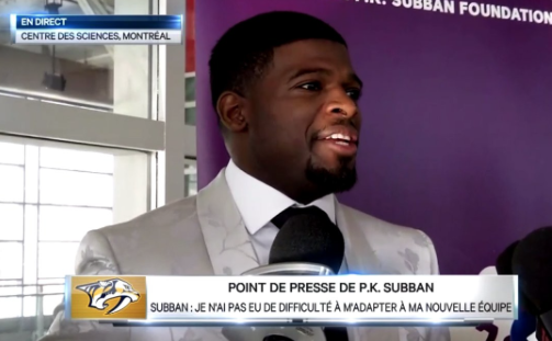 PK Subban fait son FRAIS...