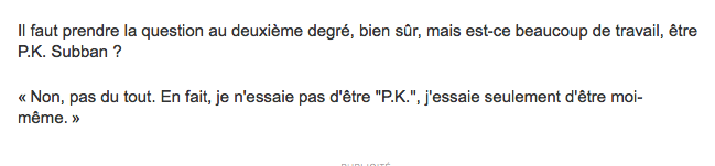 PK Subban la STAR INTERNATIONALE...
