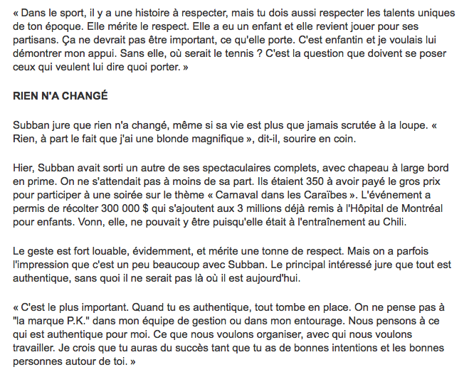 PK Subban la STAR INTERNATIONALE...