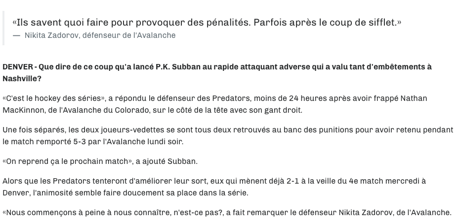 PK Subban...Aurait dû se la fermer..
