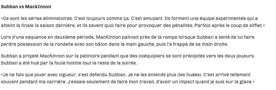 PK Subban...Aurait dû se la fermer..