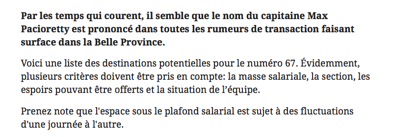 PK Subban...Va perdre son SOURIRE..