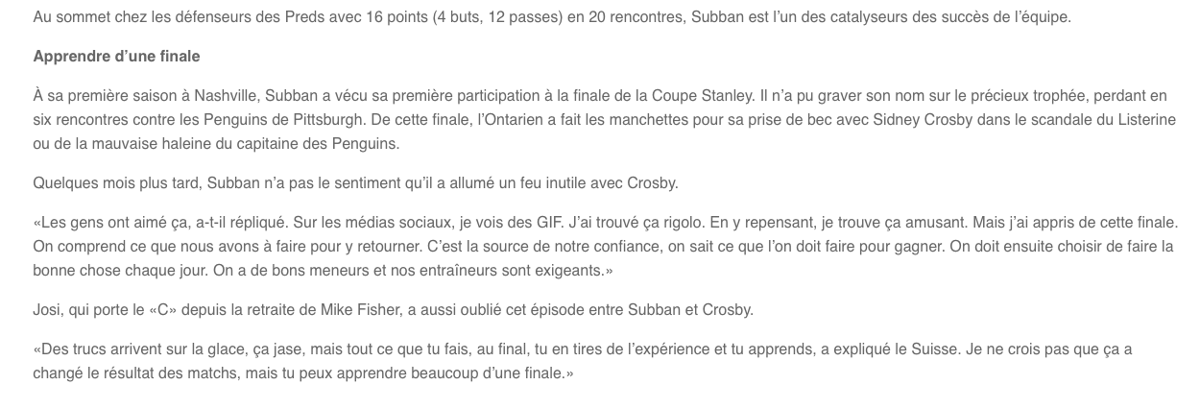 PK...Est tellement aimé à Nashille....Bergevin...DÉTESTÉ à Montréal....