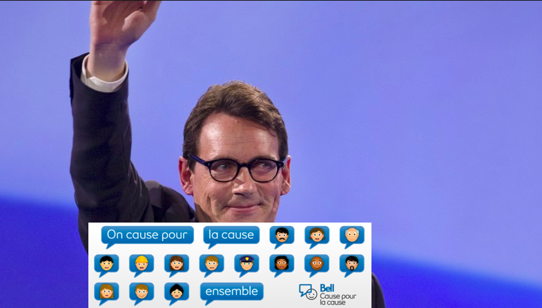 PKP a REFUSÉ de TWEETER pour BELL CAUSE POUR LA CAUSE...